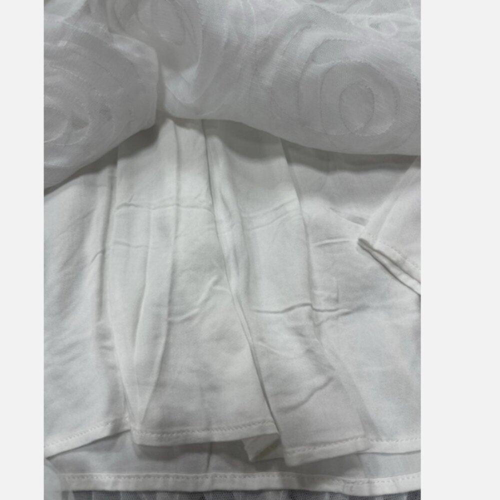 Brand New Anthropologie BHLDN V-Neck Tulle Rosette Mini Dress - Picture 8 of 12